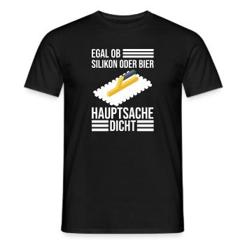 Fliesenleger Handwerker Geselle Meister Bodenleger - Männer T-Shirt - Schwarz - Vorne - AI Model Male 178 light (178cm)