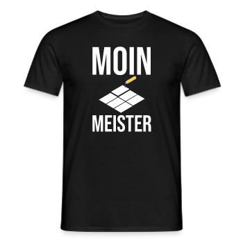 Fliesenleger Handwerker Geselle Meister Bodenleger - Männer T-Shirt - Schwarz - Vorne - AI Model Male 178 light (178cm)