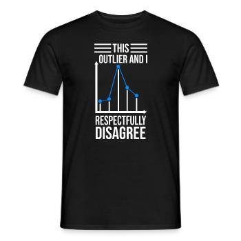 Data Science Analyst Data Scientist - Men's T-Shirt - black - Front - AI Model Male 178 light (178cm)