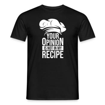 Chef cuisinier chef chef - T-shirt homme - noir - Devant - AI Model Male 178 light (178cm)