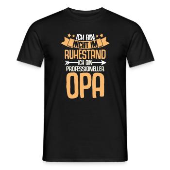 Ich bin nicht im Ruhestand Ich bin Opa - Männer T-Shirt - Schwarz - Vorne - AI Model Male 178 light (178cm)