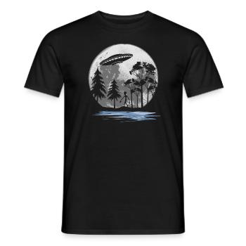 Alien Außerirdischer - Männer T-Shirt - Schwarz - Vorne - AI Model Male 178 light (178cm)