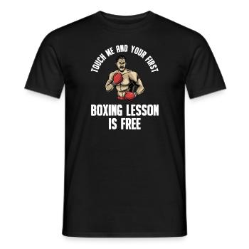 Boxen Boxkampf Boxer - Männer T-Shirt - Schwarz - Vorne - AI Model Male 178 light (178cm)