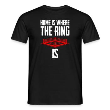 Boxing boxing boxer - Men's T-Shirt - black - Front - AI Model Male 178 light (178cm)