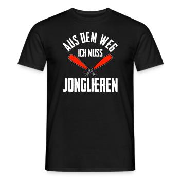 Jonglieren Jongleur - Männer T-Shirt - Schwarz - Vorne - AI Model Male 178 light (178cm)