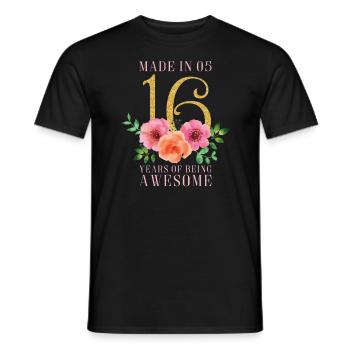Sweet 16e anniversaire - T-shirt homme - noir - Devant - AI Model Male 178 light (178cm)