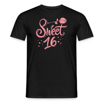 Sweet 16e anniversaire - T-shirt homme - noir - Devant - AI Model Male 178 light (178cm)