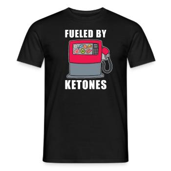 Keto Diète Ketogen Ketose Hydrates de carbone - T-shirt homme - noir - Devant - AI Model Male 178 light (178cm)