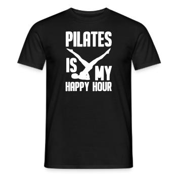 Pilates - T-shirt homme - noir - Devant - AI Model Male 178 light (178cm)