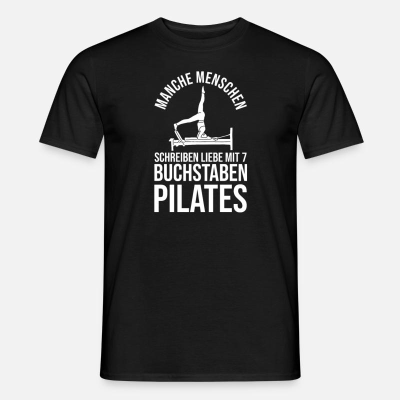 Pilates - Männer T-Shirt - Schwarz