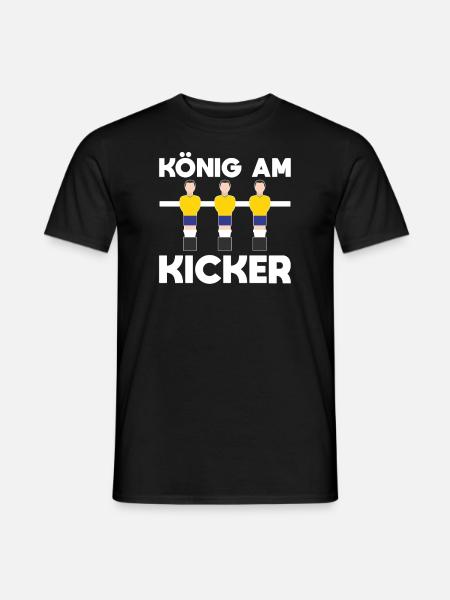 Tischfußball Kickern Tischkicker Wuzzler - Männer T-Shirt - Schwarz