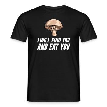 Champignons Cueilleurs de champignons Éponges Champignons Cueilleurs - T-shirt homme - noir - Devant - AI Model Male 178 light (178cm)