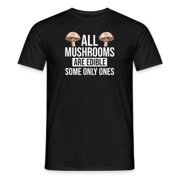 Champignons Cueilleurs de champignons Éponges Champignons Cueilleurs - T-shirt homme - noir - Devant - AI Model Male 178 light (178cm)