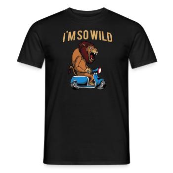 Scooter scooter mobylette scooter - T-shirt homme - noir - Devant - AI Model Male 178 light (178cm)
