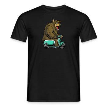 Scooter scooter mobylette scooter - T-shirt homme - noir - Devant - AI Model Male 178 light (178cm)