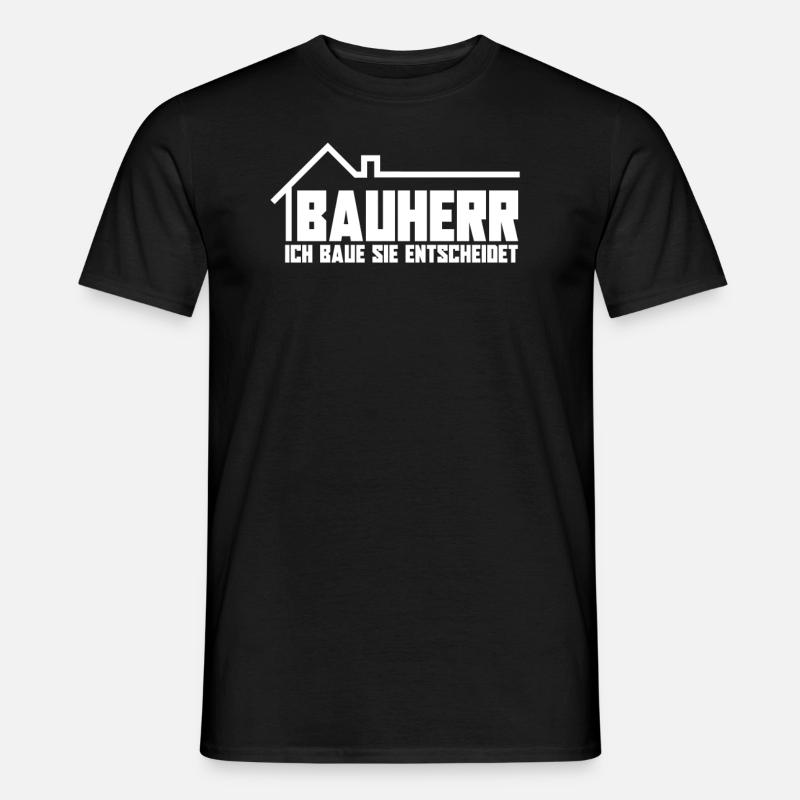 Bauherr - Männer T-Shirt - Schwarz