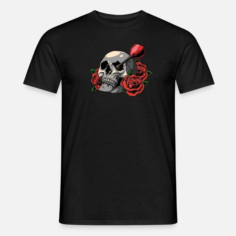 Dart Darter Dartsport - Männer T-Shirt - Schwarz