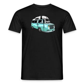 Camper Bus Caravan Camper Bus - Männer T-Shirt - Schwarz - Vorne - AI Model Male 178 light (178cm)