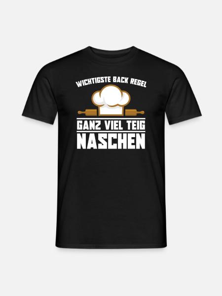 Bäcker Backen Konditor - Männer T-Shirt - Schwarz