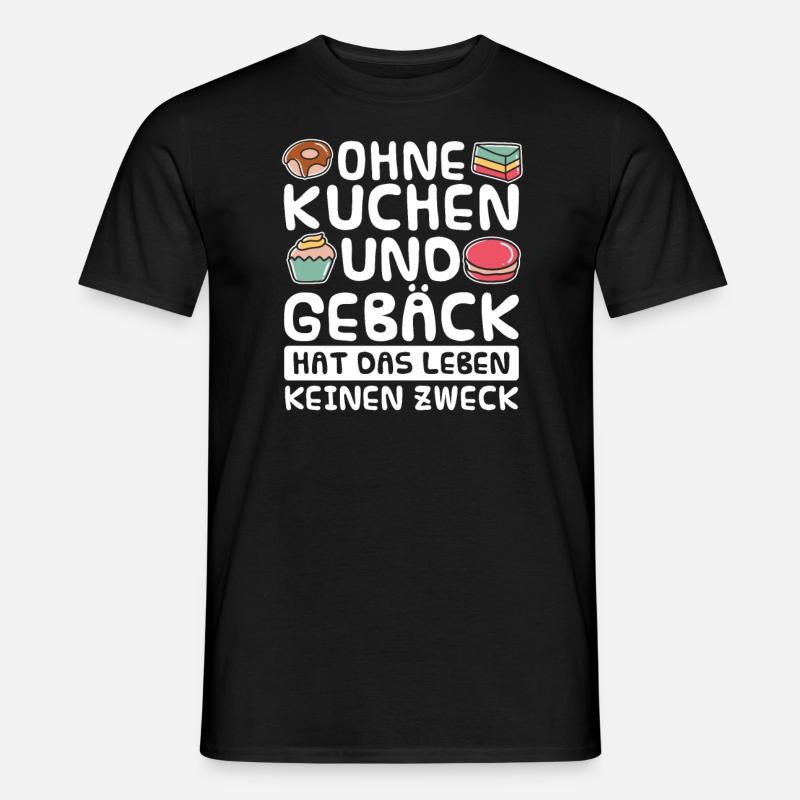 Bäcker Backen Konditor - Männer T-Shirt - Schwarz