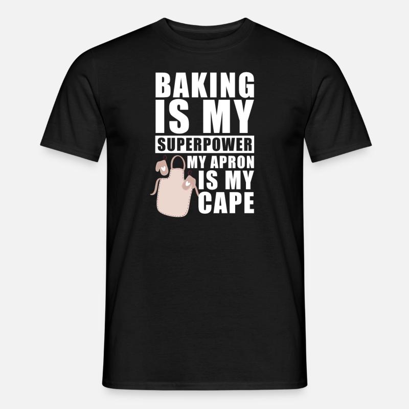 Bäcker Backen Konditor - Männer T-Shirt - Schwarz