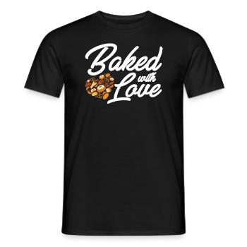 Baker Baking Pastry Chef - Men's T-Shirt - black - Front - AI Model Male 178 light (178cm)