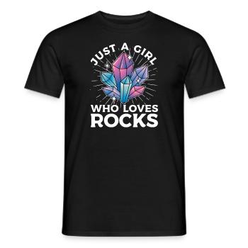 Geologist stones stone collector petrology - Men's T-Shirt - black - Front - AI Model Male 178 light (178cm)