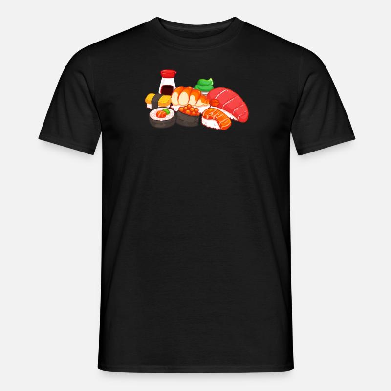 Sushi - Männer T-Shirt - Schwarz