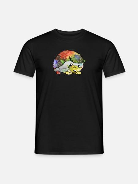 Igel - Männer T-Shirt - Schwarz