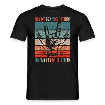 Papa Vater Vatertag - Männer T-Shirt - Schwarz - Vorne - AI Model Male 178 light (178cm)