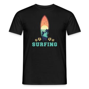 Surfeurs surfeurs - T-shirt homme - noir - Devant - AI Model Male 178 light (178cm)
