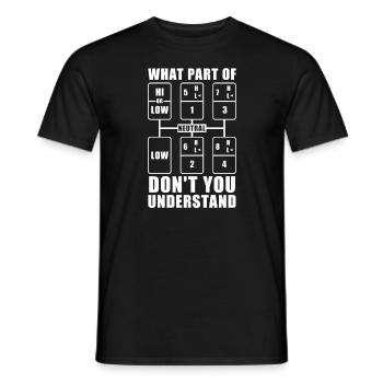 Camion routier camion routier - T-shirt homme - noir - Devant - AI Model Male 178 light (178cm)