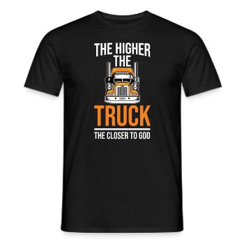 Camion routier camion routier - T-shirt homme - noir - Devant - AI Model Male 178 light (178cm)