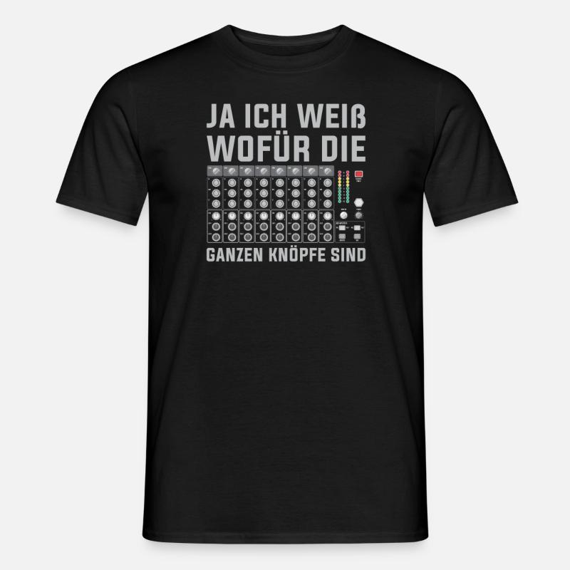 Tontechniker Sound Audio Engineer - Männer T-Shirt - Schwarz
