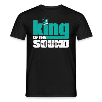 Technicien de son Sound Audio Engineer - T-shirt homme - noir - Devant - AI Model Male 178 light (178cm)