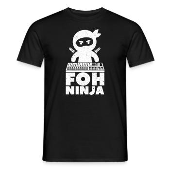 Technicien de son Sound Audio Engineer - T-shirt homme - noir - Devant - AI Model Male 178 light (178cm)