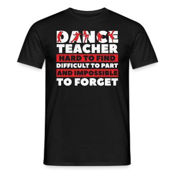 Tanzen Tänzer Tanz - Männer T-Shirt - Schwarz - Vorne - AI Model Male 178 light (178cm)