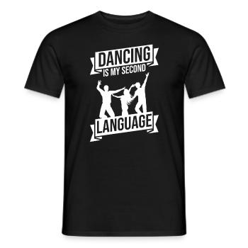 Dancing Dancer Dance - Men's T-Shirt - black - Front - AI Model Male 178 light (178cm)
