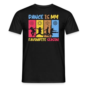 Tanzen Tänzer Tanz - Männer T-Shirt - Schwarz - Vorne - AI Model Male 178 light (178cm)