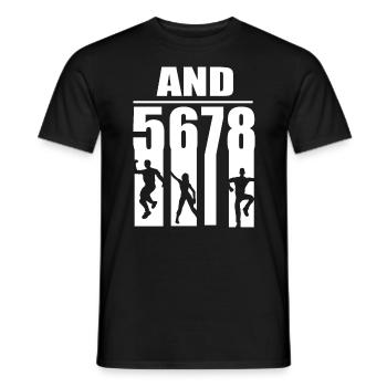 Tanzen Tänzer Tanz - Männer T-Shirt - Schwarz - Vorne - AI Model Male 178 light (178cm)