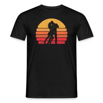Retro Tanzen Tänzer Vintage Tanz - Männer T-Shirt - Schwarz - Vorne - AI Model Male 178 light (178cm)