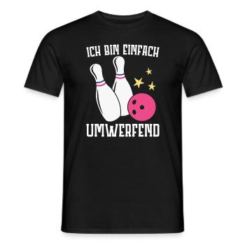 Bowling - Männer T-Shirt - Schwarz - Vorne - AI Model Male 178 light (178cm)