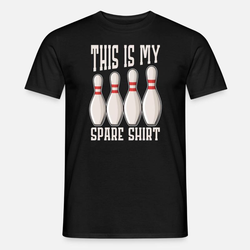 Bowling - Männer T-Shirt - Schwarz