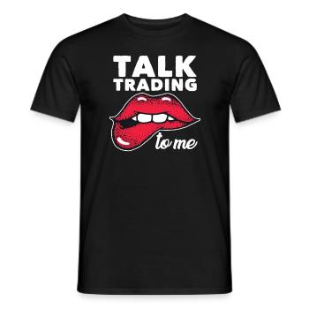 Stock Day Trading Exchange Forex Stock Trader - Men's T-Shirt - black - Front - AI Model Male 178 light (178cm)