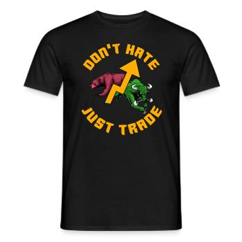 Stock Day Trading Exchange Forex Stock Trader - Men's T-Shirt - black - Front - AI Model Male 178 light (178cm)