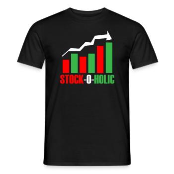 Stock Day Trading Börse Forex Aktien Trader - Männer T-Shirt - Schwarz - Vorne - AI Model Male 178 light (178cm)