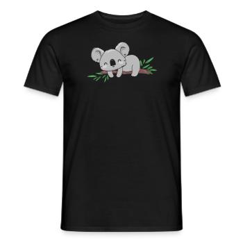 Koala Koalabär - Männer T-Shirt - Schwarz - Vorne - AI Model Male 178 light (178cm)