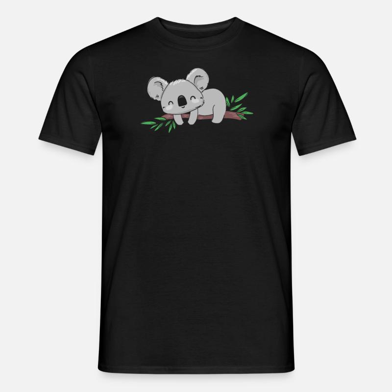 Koala Koalabär - Männer T-Shirt - Schwarz