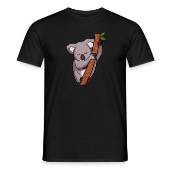 Koala Koala Bear - Men's T-Shirt - black - Front - AI Model Male 178 light (178cm)