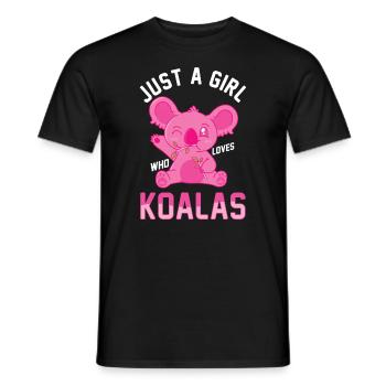 Koala Koala Bear - Men's T-Shirt - black - Front - AI Model Male 178 light (178cm)